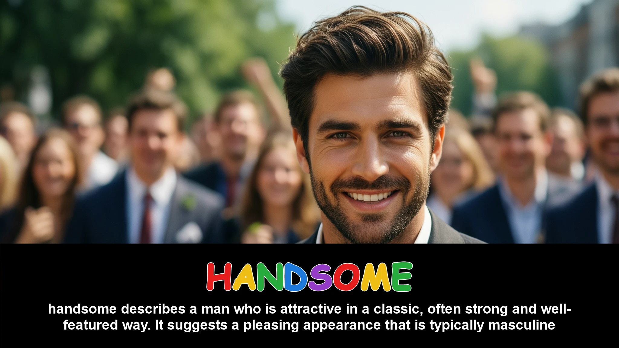 English Illustration for handsome